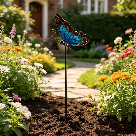 Eolstice Solar Powered Garden Light, Luminous Ground Insertion Stake ...