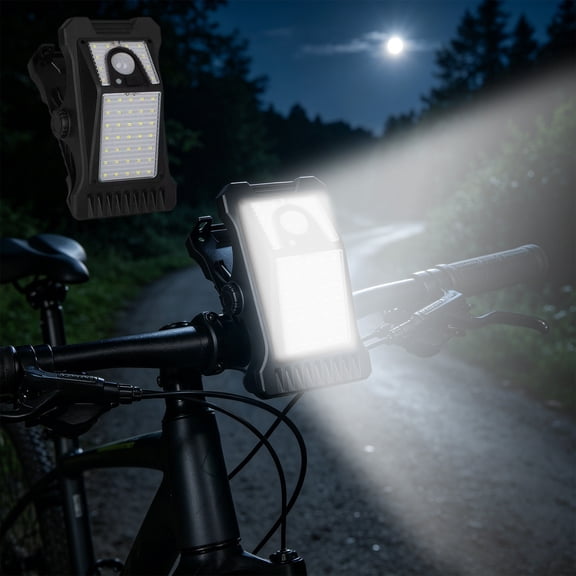 Eolstice Solar Powered Outdoor Clip On Light with Motion Sensor, Waterproof Wall Mount Lamp, Bright Security Lighting for Patio Fence Yard Garden