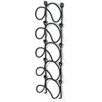 Eolstice Space Efficient Wall Mounted Wine Bottle Rack, Multi Tier Vertical Storage Solution, Iron Display Shelf For Kitchen Pantry Bar Area