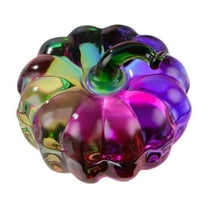 Eolstice Sparkling Crystal Like Pumpkin Decoration, Artificial Glass Pumpkin Display Item, Home Office Tabletop Decorative Piece And Holiday Gift