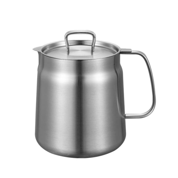 Eolstice Stainless Steel Oil Filter Pot, Fine Mesh Strainer Frying Basket, Grease Skimmer For Deep Fry And Kitchen Cooking, Food Preparation Tool