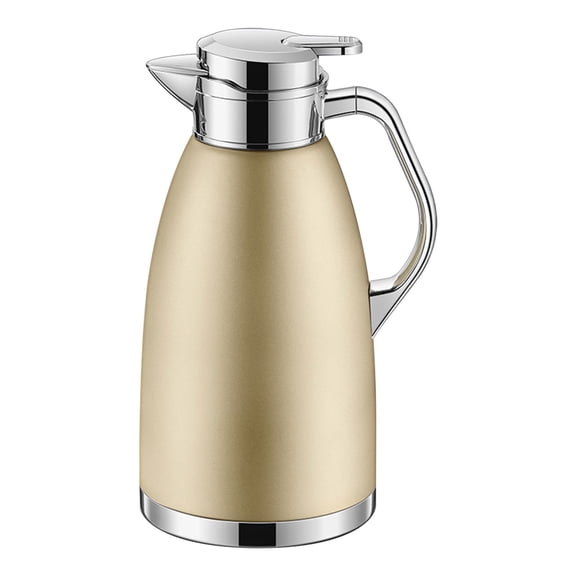 Eolstice Stainless Steel Thermal Carafe with Secure Lid, Heat Retention Beverage Container for Coffee Tea, Insulated Server for Office Meeting Home Entertaining
