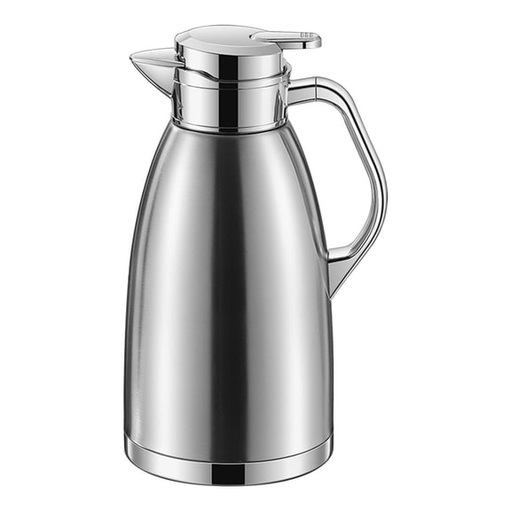 Eolstice Stainless Steel Thermal Carafe with Secure Lid, Heat Retention Beverage Container for Coffee Tea, Insulated Server for Office Meeting Home Entertaining