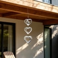thumbnail image 1 of Eolstice Stainless Steel Wind Spinner, 3-Tier Heart Shaped Kinetic Art, Mirror Polished Silent Wind Sculpture, Hanging for Garden Patio Balcony Yard Decor, 1 of 6