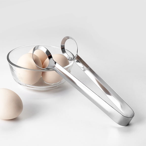 Eolstice Sturdy Boiled Eggs Tong Set with Stainless Steel Construction, Practical Kitchen Tool for Serving and Cooking, for Home, Restaurant, and Catering Applications
