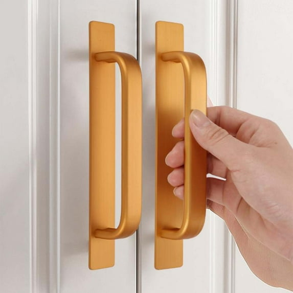 Eolstice Sturdy and Sleek Non Perforated Sliding Door Handle, Aluminum Alloy Handle for Window Der Cabinet, for Home Improvement, DIY Projects, Storage Solutions