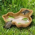 thumbnail image 1 of Eolstice Sturdy Water Bowl for Turtles and Reptiles, Disassemblable and Assembable Design, Reptile Habitat Accessory, for Long-Term Use, for Pet Enclosures and Tank Setups(B), 1 of 4