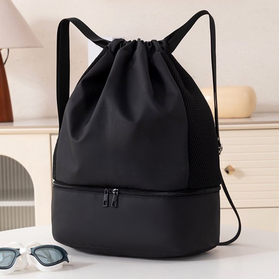 Eolstice Swim Backpack, Wet Dry Separation Waterproof Gym Bag, Shoe Compartment, Lightweight Travel Daypack for Pool Beach Sports Swimming Gear