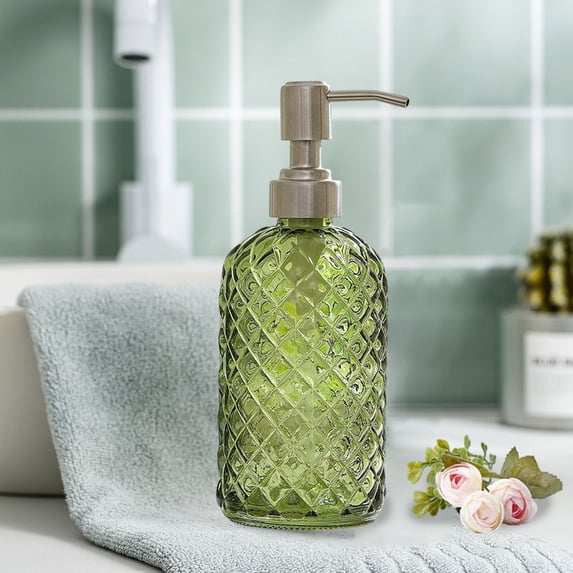 Eolstice Tabletop Foaming Hand Soap Dispenser, Touch-Free Operation Battery Powered, Bathroom Kitchen Sink Countertop Hygiene Station for Families, 450ml