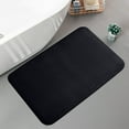 thumbnail image 1 of Eolstice Thickened Foam Bath Mat, Super Soft and Absorbent Design Bath Mat, Non Slide Bathroom Rug, Machine Washable Floor Carpet for Home, Shower and Bathroom Use(Black), 1 of 8