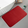 thumbnail image 1 of Eolstice Thickened Foam Bath Mat, Super Soft and Absorbent Design Bath Mat, Non Slide Bathroom Rug, Machine Washable Floor Carpet for Home, Shower and Bathroom Use(Red), 1 of 8