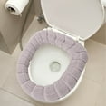 thumbnail image 1 of Eolstice Toilet Seat Cushion for Winter, Thickened Knitted Seat Cover, Washable Household Toilet Pad, Comfort and Warmth for Cold Bathrooms, 1 of 5