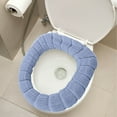 thumbnail image 1 of Eolstice Toilet Seat Cushion for Winter, Thickened Knitted Seat Cover, Washable Household Toilet Pad, Comfort and Warmth for Cold Bathrooms, 1 of 6