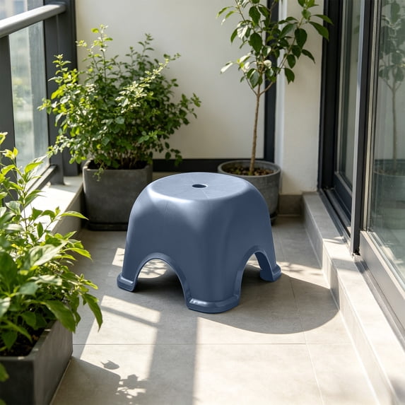 Eolstice Toilet Step Stool, Low Stepping Stool, Non Slip Base, Enhanced Stability, Bathroom Toilet Stool, Elegant Design, for Living Room and Shower Use