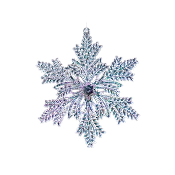 Eolstice Transparent Ice Crystal Snowflake Ornament, Acrylic Hanging Tree Decoration, Glimmering For Windows Holiday Displays Gifting