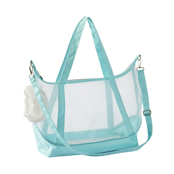 Eolstice Transparent Mesh Pet Carrier Transport Bag, Foldable Portable Feline Containment Solution, Breathable Confinement For Vet Visits Travel And Temporary Holding