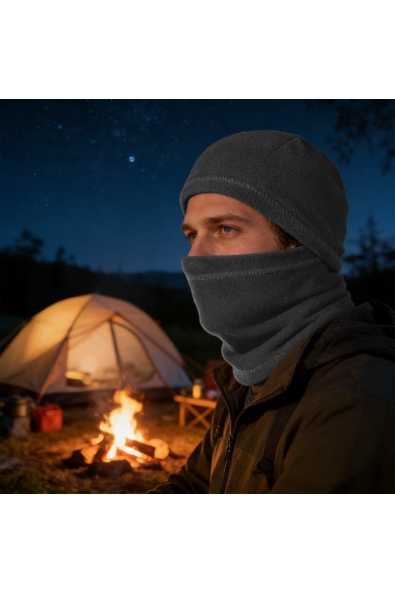 Unisex Winter Warm Neck Mask, Ear Protection Piece Hat, Cold Weather Balaclava For Outdoor Activities, Skiing, Motorcycle, Windproof, Soft(Gray)