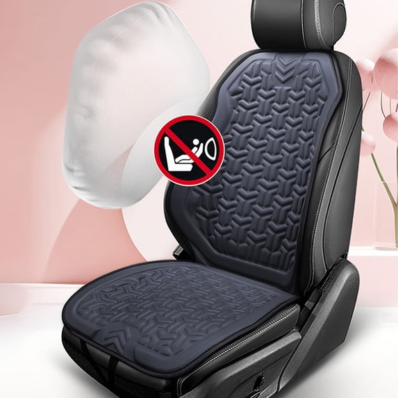 Eolstice Ventilated Car Seat Cushion Cover, Breathable Mesh Backrest Support, All-Season Vehicle Comfort for Long Drive Commuting