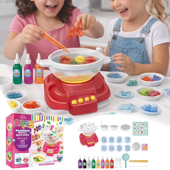 Eolstice Water Water Baby Hotpot For Kids, DIY Educational Toy, Children's Cooking Toy, for Pretend Play, Kitchen Role Play, Learning Gift, Fun Activity