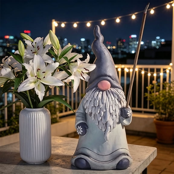Eolstice Wizard Garden Statue, Gandalf Themed Resin Outdoor Incense Tray, Fantasy Lawn Yard Ornament, Patio Porch Decor, Christmas Father Day Gift