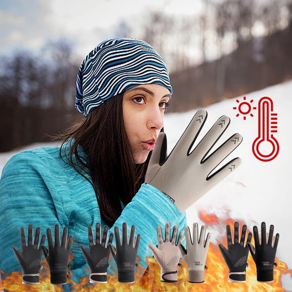 Eolstice Women's Cold Weather Touchscreen Gloves, Non Slip Sports Driving Handwear, Windproof Cycling Winter Original Design Grip Protection