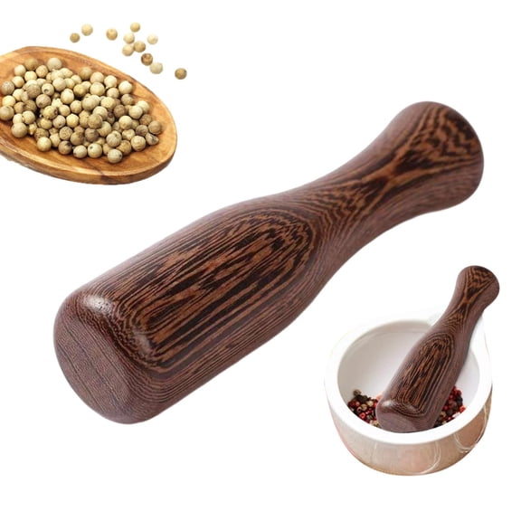 Eolstice Wooden Vegetable Pounder, Manual Fermentation Grinder, Sauerkraut Mashing Tool For Pickling Food Prep Kitchen Use