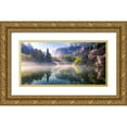 thumbnail image 1 of Eom, Gwangseop 32x18 Gold Ornate Wood Framed with Double Matting Museum Art Print Titled - Morning Calm, 1 of 4