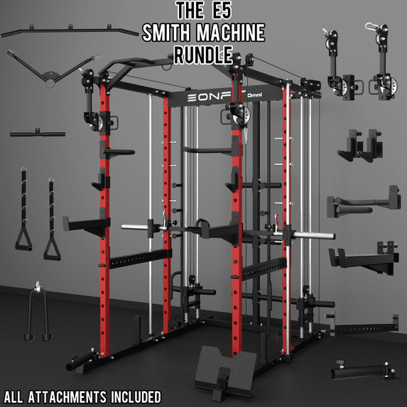 EonfitOmni Eonfit E5 Smith Machine with 3D Rotating Arms, Vertical Leg ...