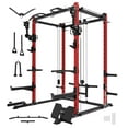 thumbnail image 2 of 19/mo - Finance Eonfit E2 Power Cage,1500LB Squat Rack With Cable Crossover System.Multi-Function Power Rack For Home Gum.All-in-One Squat Rack With More Training Attachments | Buy Now, Pay Later 2 of 9