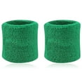 thumbnail image 1 of Eonox 2Pcs Sports Wristband Solid Color Absorbent Wrist Wrap Cotton Breathable Quick Dry Sweatband for Tennis Badminton, 1 of 8