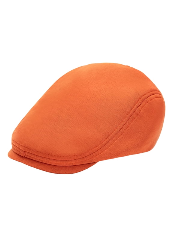 Men Woolen Flat Cap, Soft Fitted Driving Cabbie Hat, Peaked Cap for Spring And Autumn Casual Daily Wear
