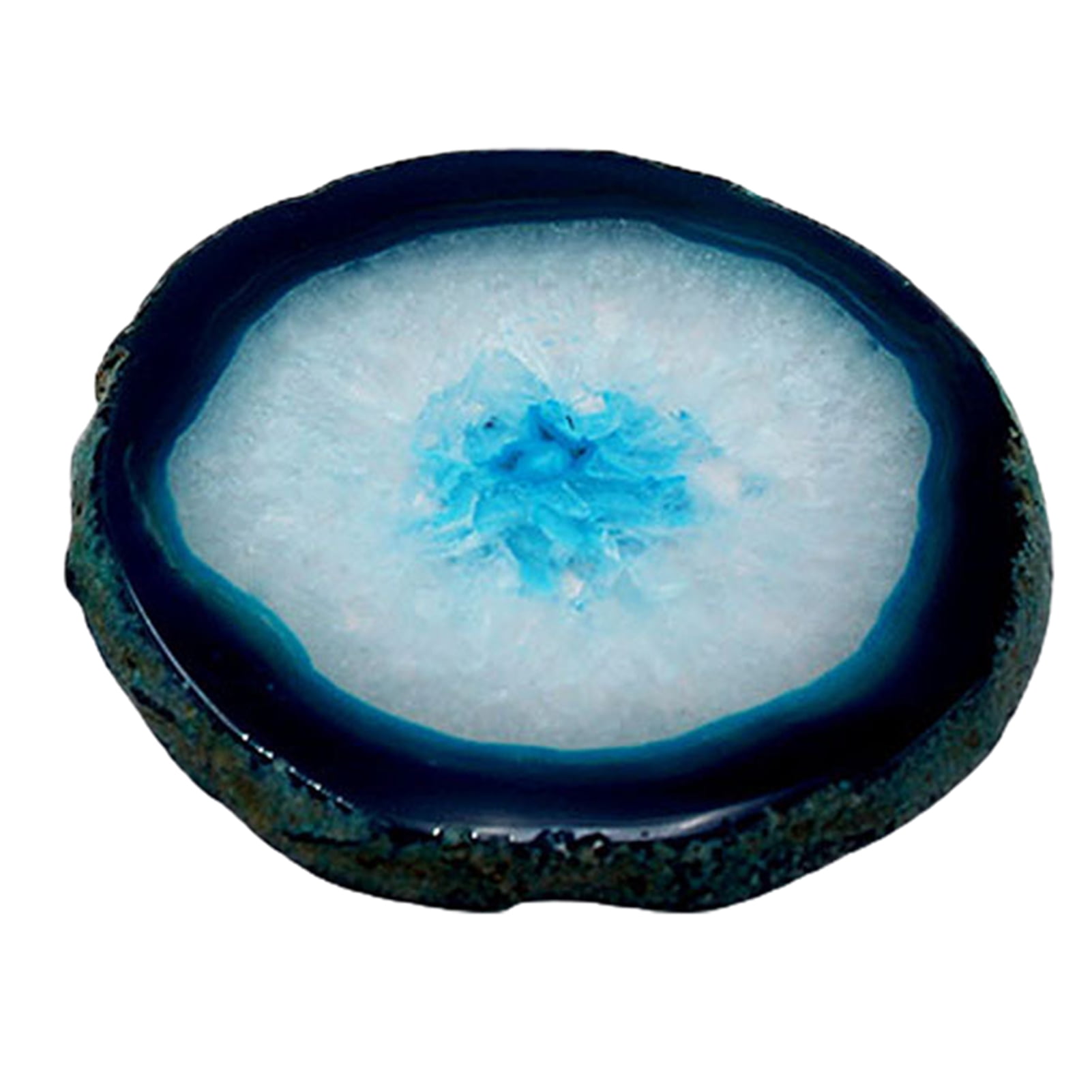 Eonox Polished Dyed Coaster Compact Stone Natural Agate Sliced Coaster ...