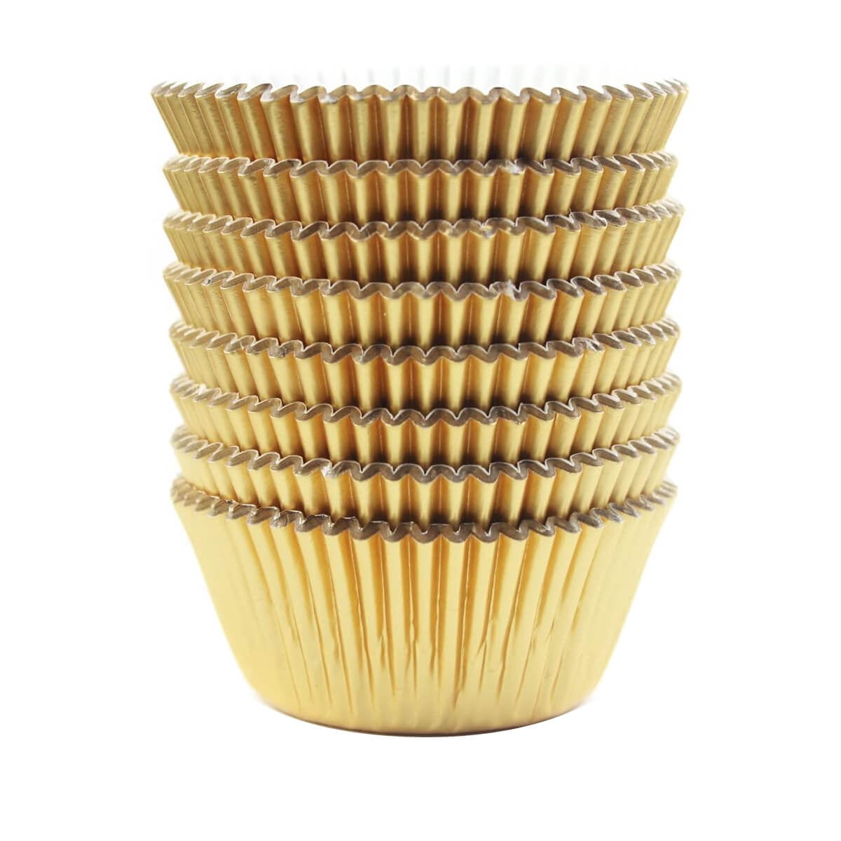 Eoonfirst Gold Foil Metallic Cupcake Case Liners Baking Muffin Paper
