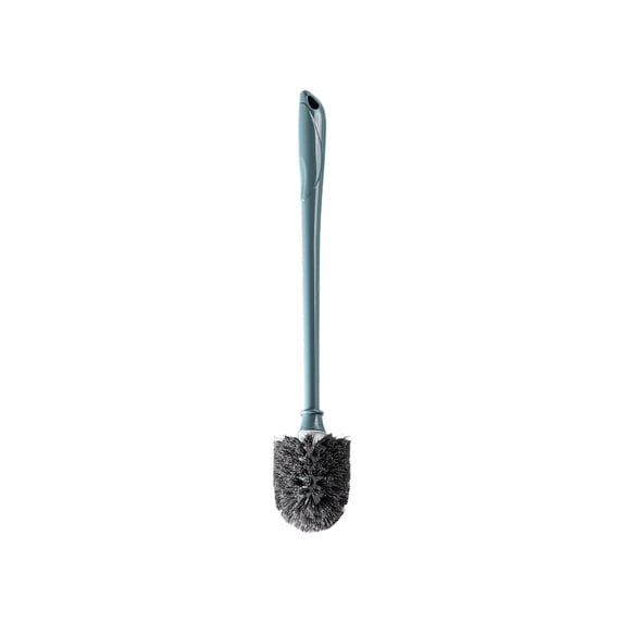 Eoozwa 18 Inch Toilet Bowl Cleaner Brush Bathroom Long Plastic Handled Cleaning Scrubber with Hook Hole Without Holder for Household Cleaning