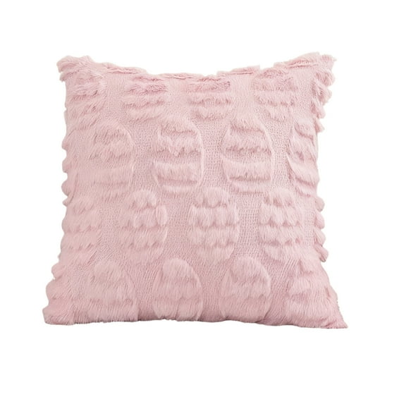 Eoozwa 18 x 18 Inch Decorative Throw Pillow Covers Accent Solid Pillow Cases Cozy Soft Couch Cushion Case for Chair Sofa Bedroom Living Room Home Decor