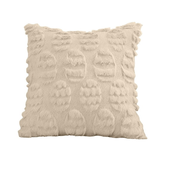 Eoozwa 18 x 18 Inch Decorative Throw Pillow Covers Accent Solid Pillow Cases Cozy Soft Couch Cushion Case for Chair Sofa Bedroom Living Room Home Decor