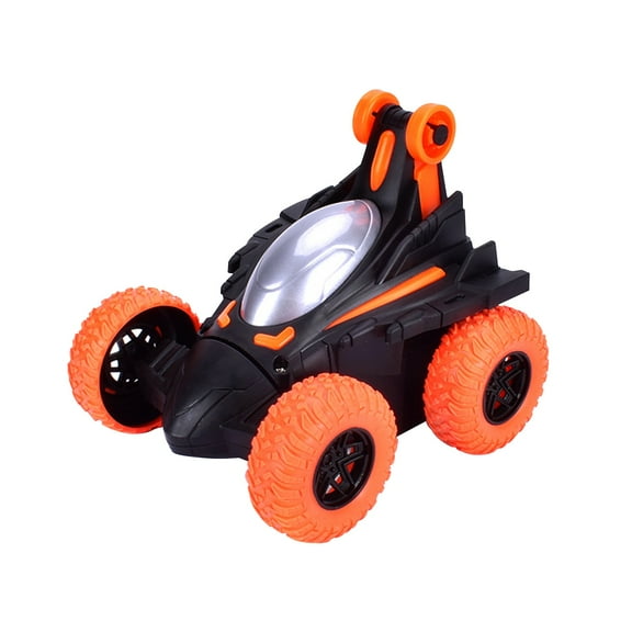 Eoozwa 2.4GHz Remote Control Stunt Car 360 Rolling Rotating LED Headlights Off Road RC Truck for High Speed Racing Action Play Indoor Outdoor