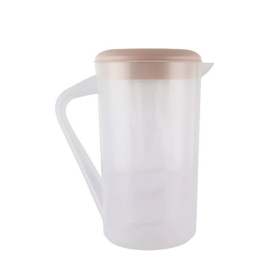 Eoozwa 2.5L Plastic Beverage Pitcher with Built In Filter and Measurement Scale for Coffee Tea Shop Commercial Kitchen Use