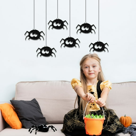 Eoozwa 2 Packs Halloween Hanging Decorations Spooky Letter Flag for Fireplace Party Decor Indoor Outdoor Hanging Ornaments Trick or Treat Banner Paper Decor