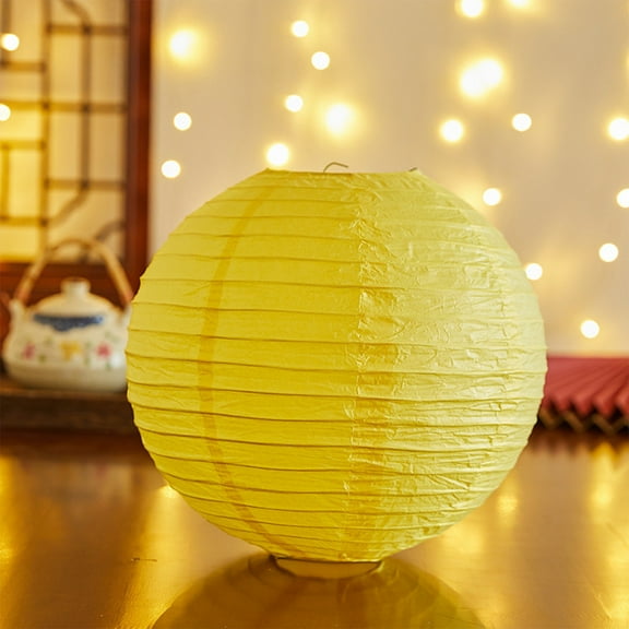 Eoozwa 2 Packs White Paper Lanterns Foldable Easy Install Soft Glow for Garden Party Wedding Decoration Hanging Lights Festive Ambiance Lighting