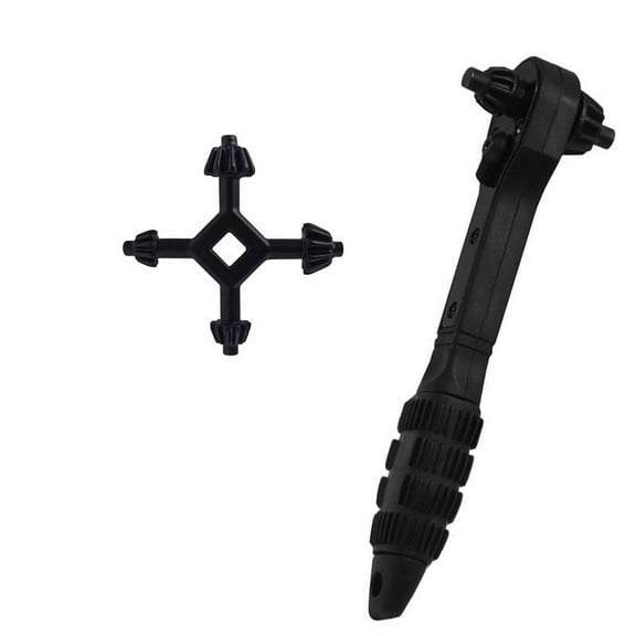 Eoozwa 2-in-1 Drill Chuck Key Wrench Ratchet Tool with Reversible Heads For Secure Tightening Non-Slip Grip Durable Construction Multi-Size