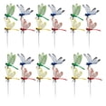thumbnail image 1 of Eoozwa 24PCS Fake Dragonfly Insert Pole Outdoor Simulation Dragonfly Clip Natural Insert Pole Clip Gardening Decoration Insert Plaque Patio Garden Decoration, 1 of 9