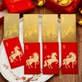thumbnail image 1 of Eoozwa 3 Packs Chinese New Year Red Envelope 8pcs Premium Paper Envelopes with Gold Foil Design for Lunar New Year Gifts Spring Festival Celebration Money Holders Traditional Cultural Gift Set, 1 of 7