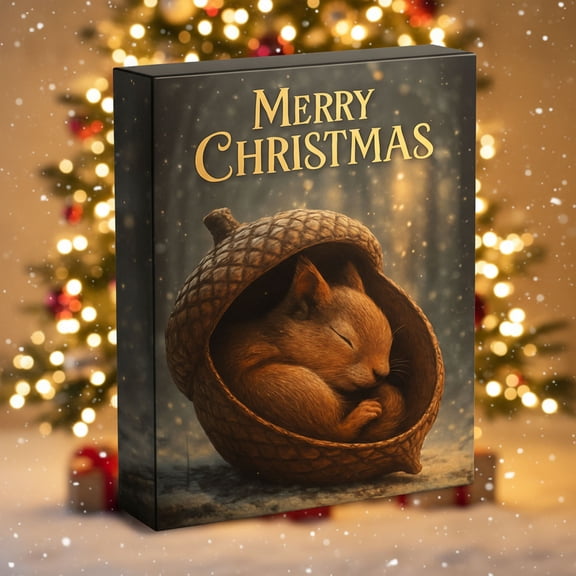 Eoozwa 4 Packs Pinecone Animals Advent Calendar Reusable Acrylic Holiday Countdown Decor for Family Festive Tradition and Christmas Home Centerpiece