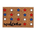 thumbnail image 1 of Eoozwa 4th of July Door Mat Patriotic Outdoor Doormat Doormat Decor USA 4th of July Freedom God Bless Rug Red White and Blue Welcome Mat for Independence Day Porch Decor, 1 of 6