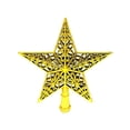 thumbnail image 1 of Eoozwa 5.9in Christmas Tree Topper Glittering Gold Hollow Small Star Mini Christmas Tree Decoration 5 Point Star Xmas Treetop Ornaments, 1 of 7