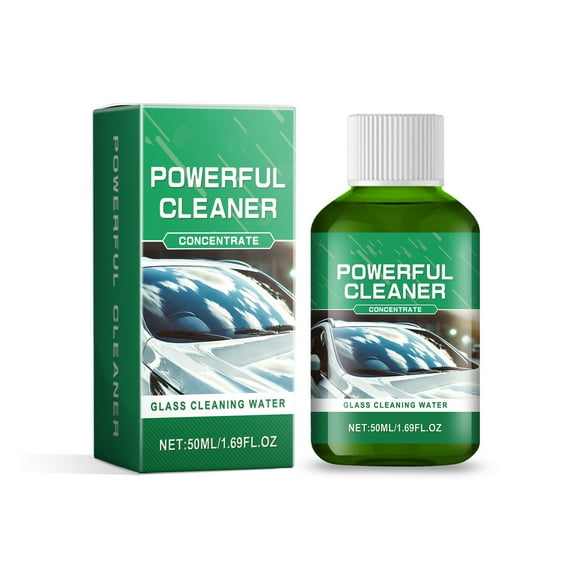 Eoozwa 50ml Car Oil Film Cleaner for Windshield Glass Rain Proof Coating Remover with Bio Enzymatic Technology, Stubborn Stain Eliminator, Clear View Protection for Auto Windows