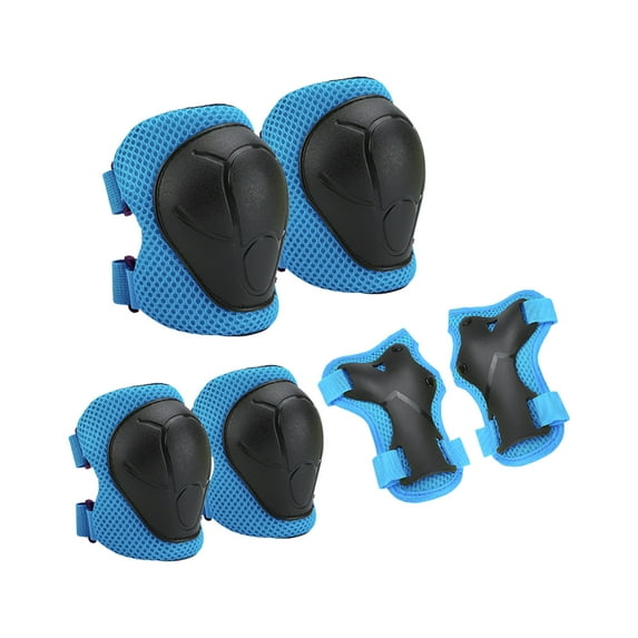 Eoozwa 6PCS Youth Knee Pad Elbow Pads Guards Protective Gear Set for Roller Skates Cycling BMX Bike Skateboard Inline Skatings Scooter Riding Sports