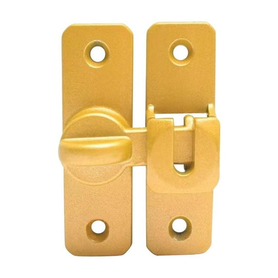 Eoozwa 90 Degree Right Angle Door Lock Buckle Safety Door Lock Bolt, Stainless Steel Door Latch for Wooden Fences, Doors, Windows, Safety Sliding Door Latch