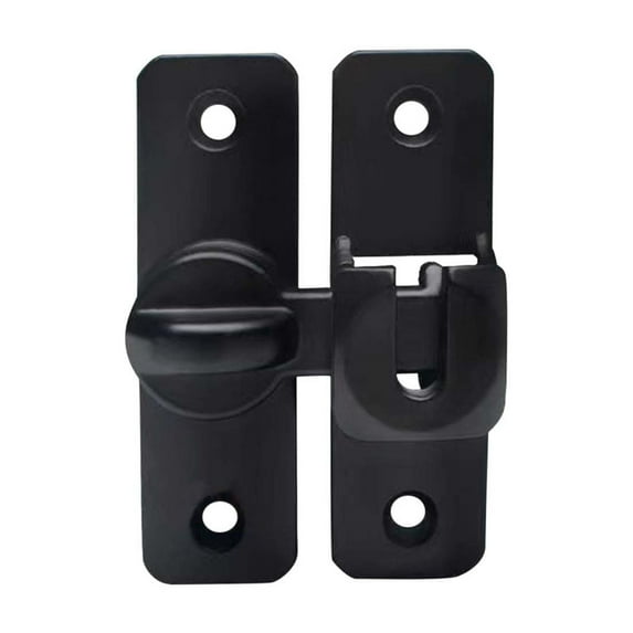 Eoozwa 90 Degree Right Angle Door Lock Buckle Safety Door Lock Bolt, Stainless Steel Door Latch for Wooden Fences, Doors, Windows, Safety Sliding Door Latch